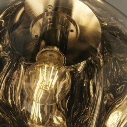 Nordic Plafondlamp Moderne Gegalvaniseerde Glas-in-lood Lampenkap Hanglamp