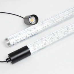 Hanglamp Zwarte Kristallen Kolom Cluster Plafondlamp