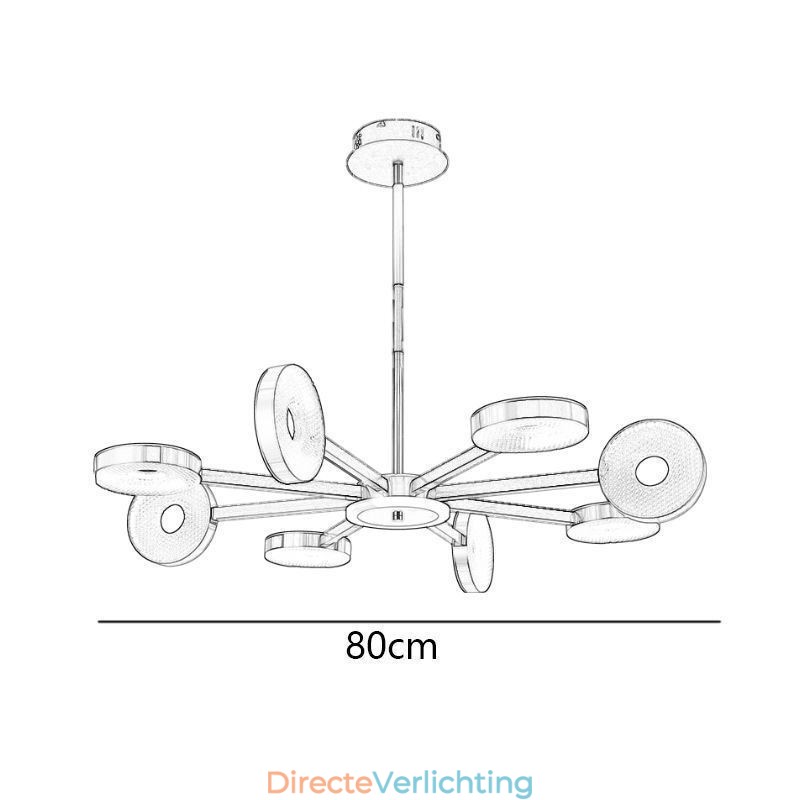 Hanglamp Minimalistische Negen Hoofden Cirkel Plafondlamp