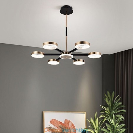 Hanglamp Minimalistische zevenkoppige cirkelvormige plafondlamp Hanglamp Minimalistische zevenkoppige cirkelvormige plafondlamp