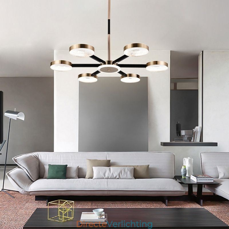 Hanglamp Minimalistische zevenkoppige cirkelvormige plafondlamp