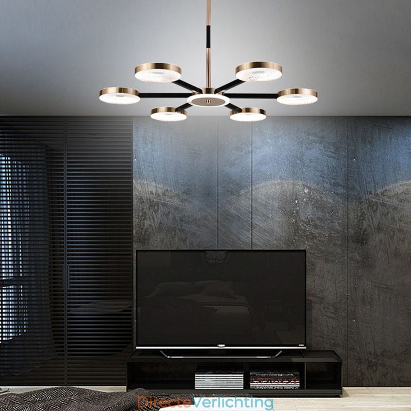 Hanglamp Minimalistische zevenkoppige cirkelvormige plafondlamp