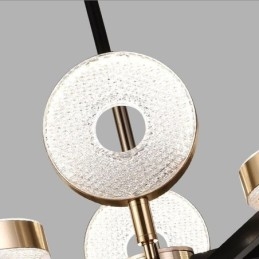 Hanglamp Minimalistische zevenkoppige cirkelvormige plafondlamp