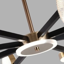 Hanglamp Minimalistische zevenkoppige cirkelvormige plafondlamp