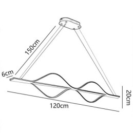 Hanglamp Minimalistisch Licht Wave Plafondlamp