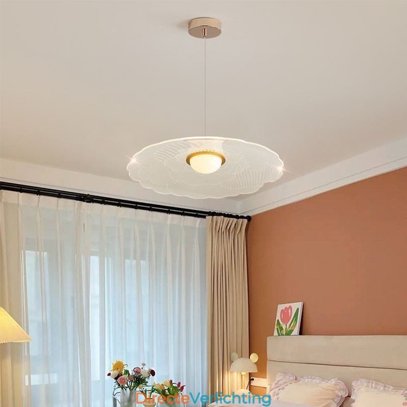 Hanglamp Acryl Bloem Pan Plafondlamp