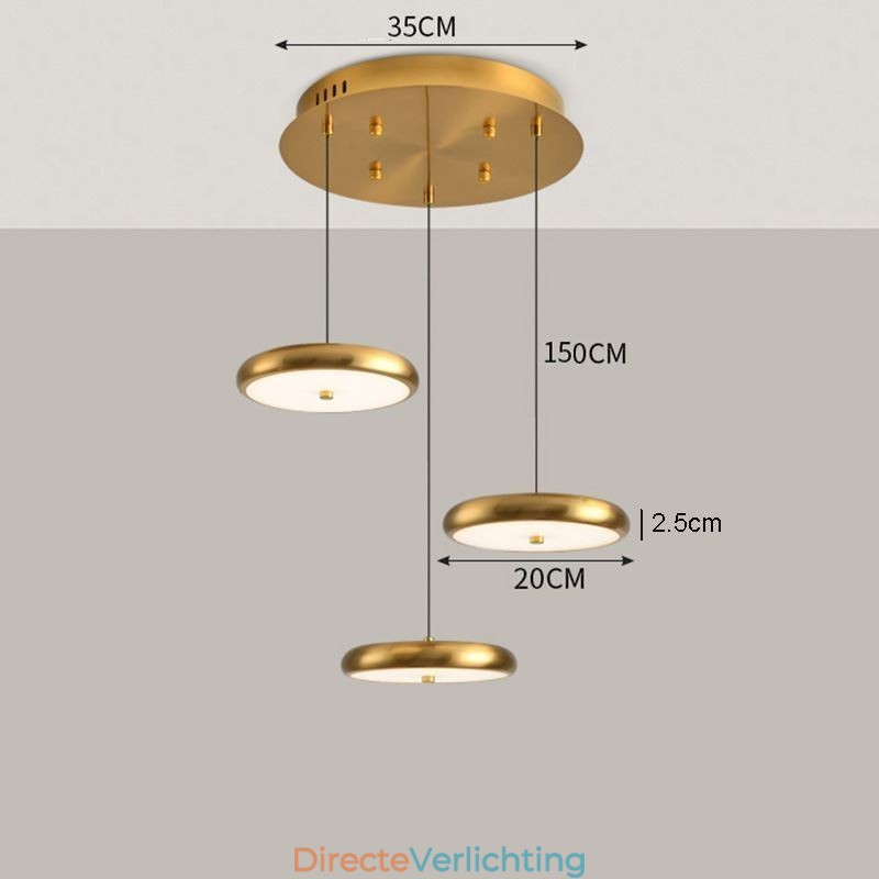 Hanglamp Drie Hoofden Ronde Hanglamp