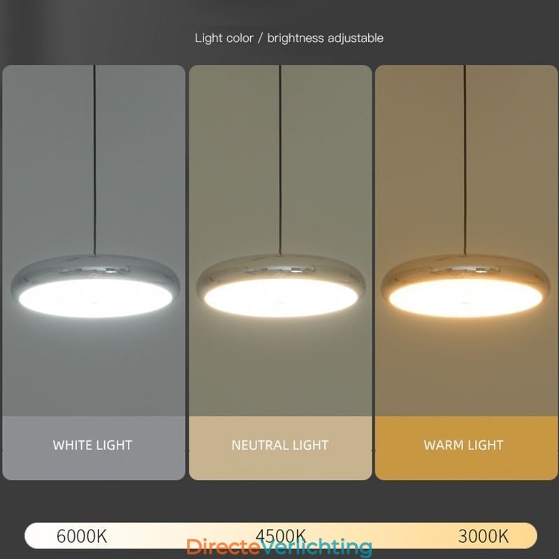 Plafondlamp met drie koppen en hanglamp
