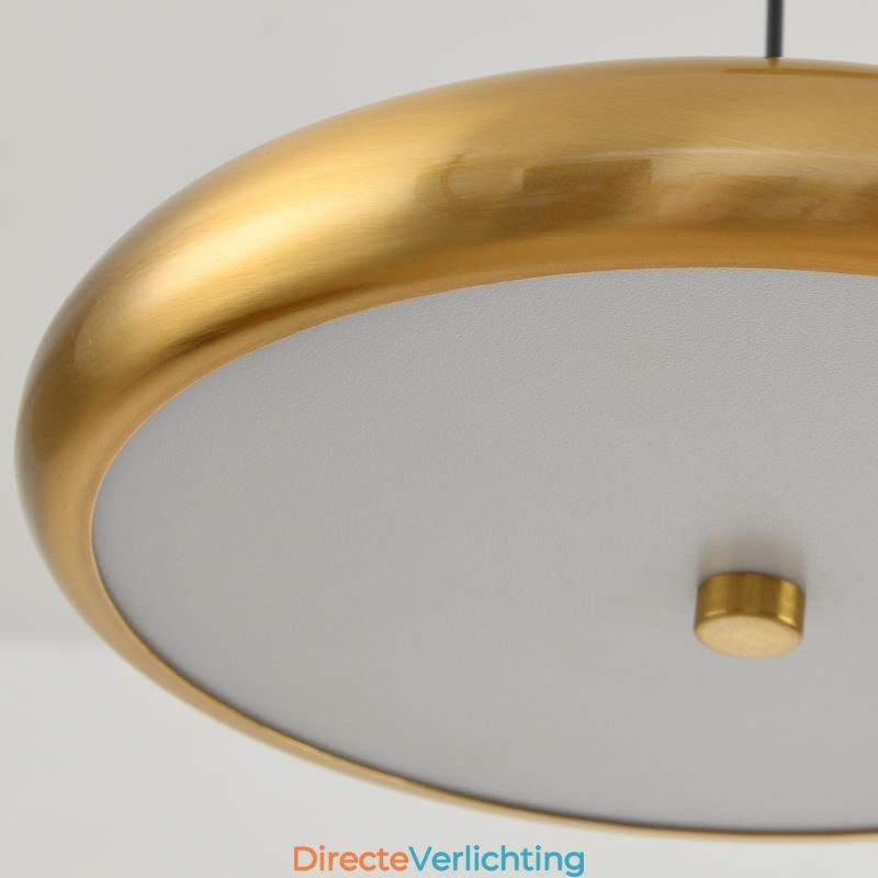 Plafondlamp met drie koppen en hanglamp