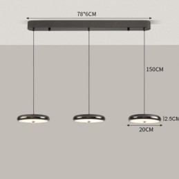 Plafondlamp met drie koppen en hanglamp