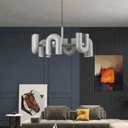 Hanglamp Rond Smeedijzer U-vormig Plafondlamp 90 Draaibare Kap