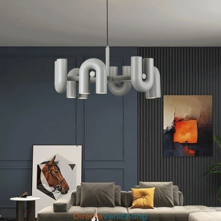 Hanglamp Rond Smeedijzer U-vormig Plafondlamp 90 Draaibare Kap Hanglamp Rond Smeedijzer U-vormig Plafondlamp 90 Draaibare Kap