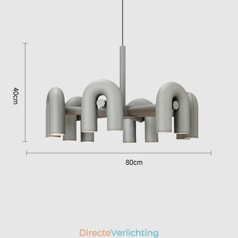 Hanglamp Rond Smeedijzer U-vormig Plafondlamp 90 Draaibare Kap