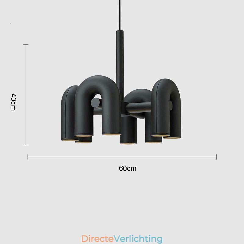 Hanglamp Rond Smeedijzer U-vormig Plafondlamp 90 Draaibare Kap