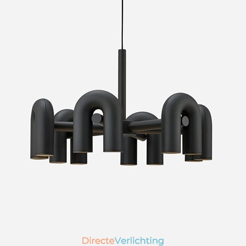 Hanglamp Rond Smeedijzer U-vormig Plafondlamp 90 Draaibare Kap