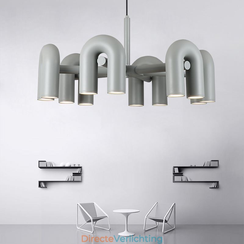 Hanglamp Rond Smeedijzer U-vormig Plafondlamp 90 Draaibare Kap
