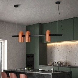 Plafondlamp Smeedijzer U-vormige hanglamp 90 Draaibare kap