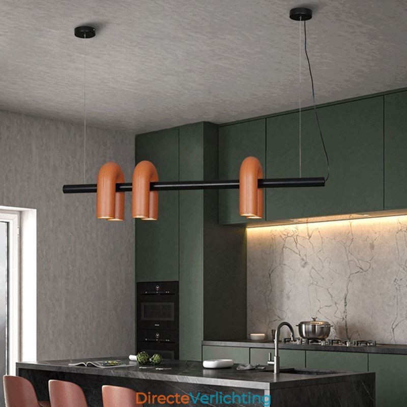 Plafondlamp Smeedijzer U-vormige hanglamp 90 Draaibare kap