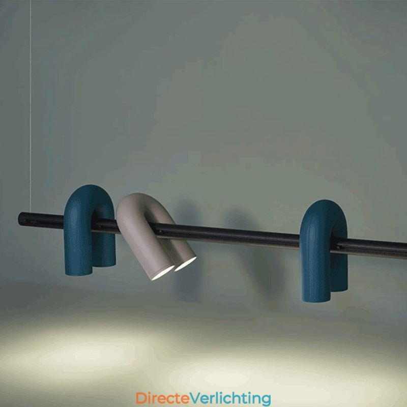 Plafondlamp Smeedijzer U-vormige hanglamp 90 Draaibare kap