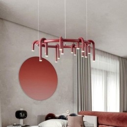Plafondlamp Modern Scandinavisch Duplex Gebouw Circulair U-vormig Hanglamp