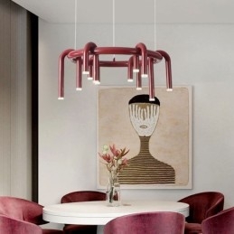 Plafondlamp Modern Scandinavisch Duplex Gebouw Circulair U-vormig Hanglamp