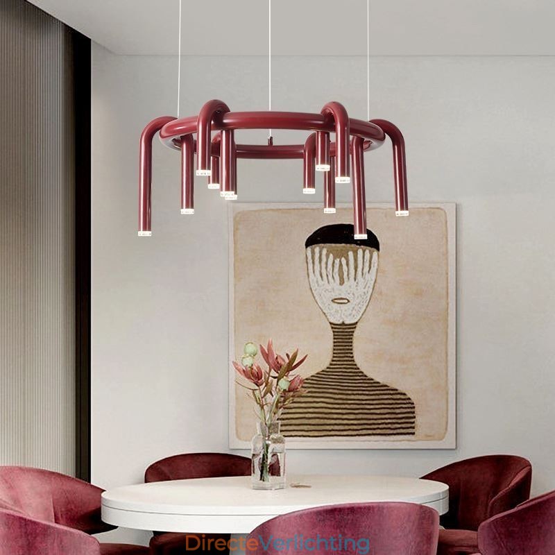 Plafondlamp Modern Scandinavisch Duplex Gebouw Circulair U-vormig Hanglamp