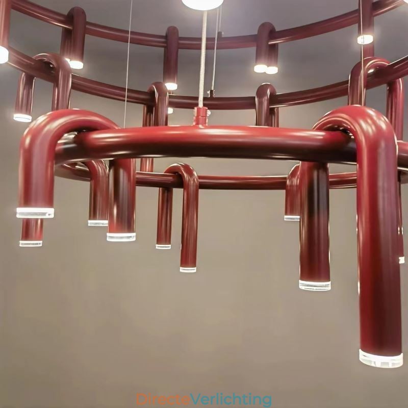 Plafondlamp Modern Scandinavisch Duplex Gebouw Circulair U-vormig Hanglamp
