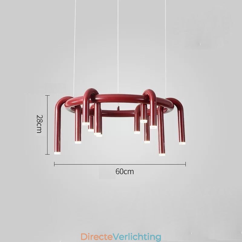 Plafondlamp Modern Scandinavisch Duplex Gebouw Circulair U-vormig Hanglamp