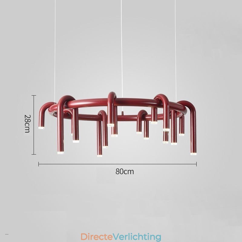 Plafondlamp Modern Scandinavisch Duplex Gebouw Circulair U-vormig Hanglamp