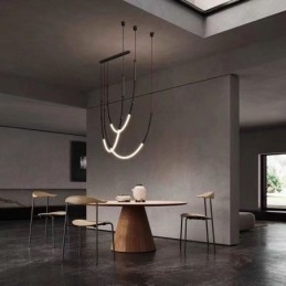 Hanglamp Creative Line Bamboe Plafondlamp Zwart Goud