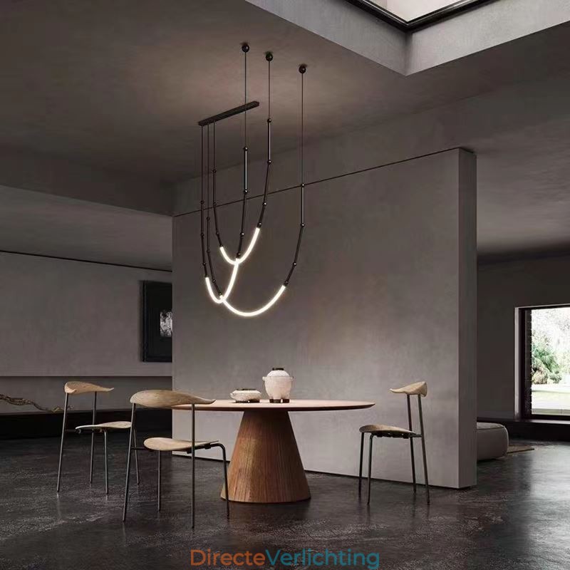 Hanglamp Creative Line Bamboe Plafondlamp Zwart Goud