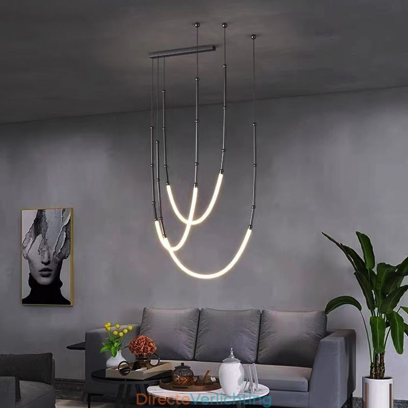 Hanglamp Creative Line Bamboe Plafondlamp Zwart Goud