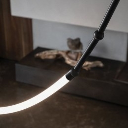 Hanglamp Creative Line Bamboe Plafondlamp Zwart Goud