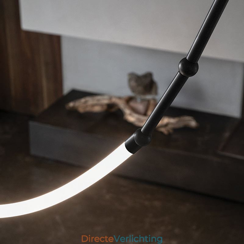 Hanglamp Creative Line Bamboe Plafondlamp Zwart Goud