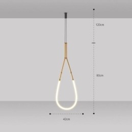Hanglamp Creative Line Bamboe Plafondlamp Zwart Goud