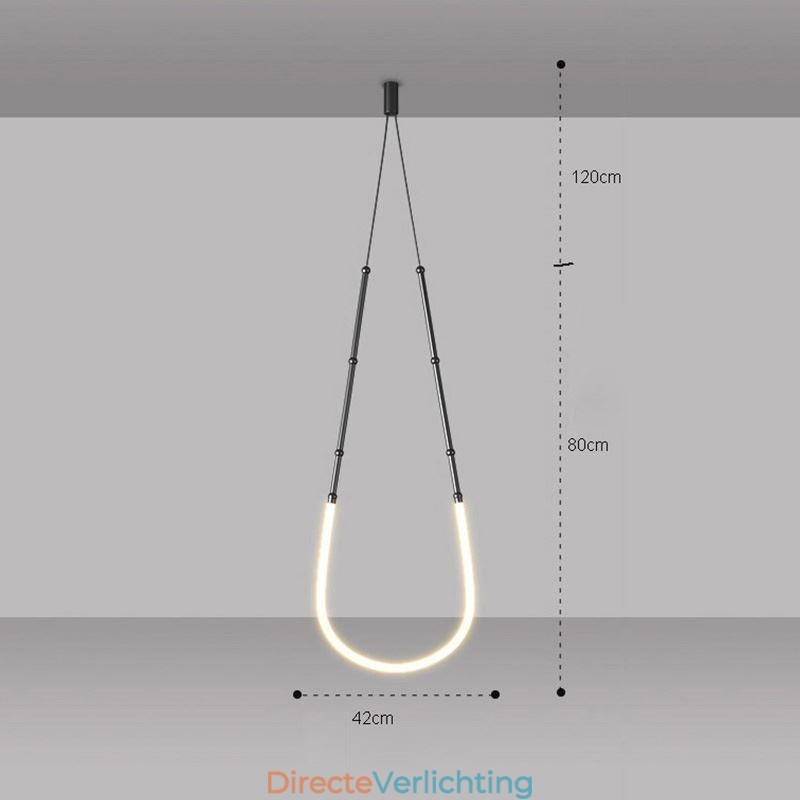 Hanglamp Creative Line Bamboe Plafondlamp Zwart Goud
