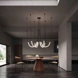 Plafondlamp Creative Line Bamboe Hanglamp Zwart Goud