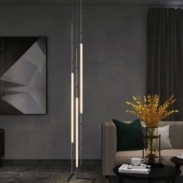 Plafondlamp Creative Line Bamboe Hanglamp Zwart Goud