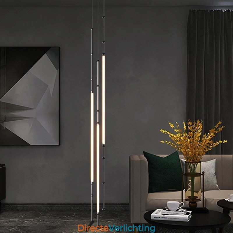 Plafondlamp Creative Line Bamboe Hanglamp Zwart Goud