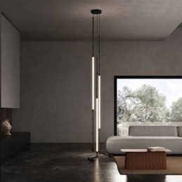 Plafondlamp Creative Line Bamboe Hanglamp Zwart Goud