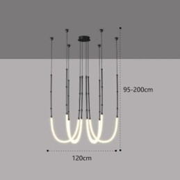 Plafondlamp Creative Line Bamboe Hanglamp Zwart Goud