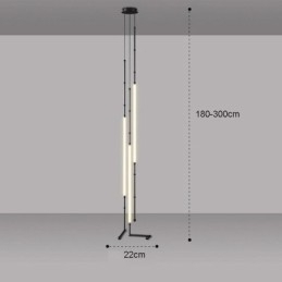 Plafondlamp Creative Line Bamboe Hanglamp Zwart Goud
