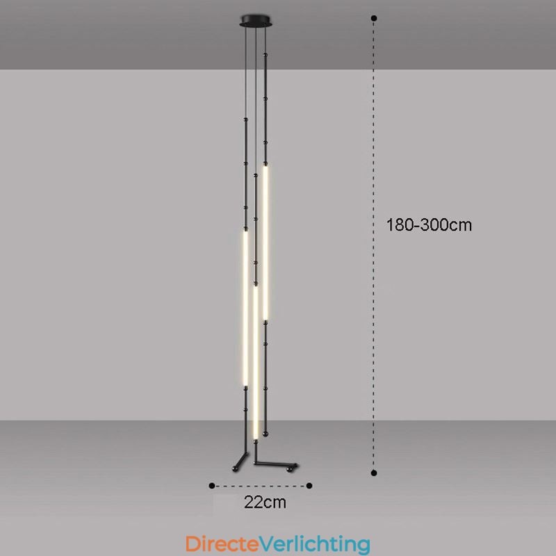 Plafondlamp Creative Line Bamboe Hanglamp Zwart Goud