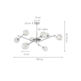 Glazen hanglamp Europese stijl Eenvoudige Magic Beans plafondlamp