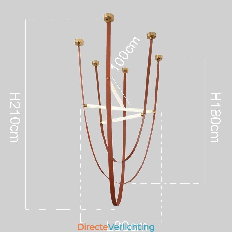Europese hanglamp Wabi Sabi-stijl riem decoratieve lamp