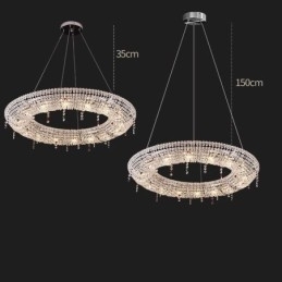 Kristallen hanglamp moderne lamp luxe plafondlamp