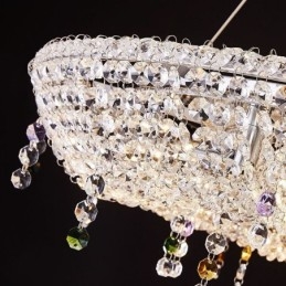 Kristallen hanglamp moderne luxe ovale plafondlamp
