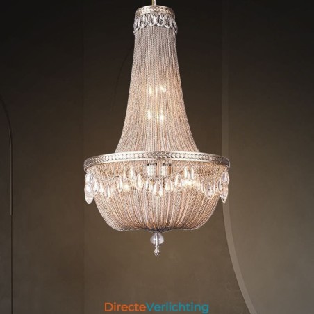 Kwast Hanglamp Retro Amerikaanse Duplex Aluminium Ketting Plafondlamp Kwast Hanglamp Retro Amerikaanse Duplex Aluminium Ketting Plafondlamp