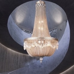 Kwast Hanglamp Retro Amerikaanse Duplex Aluminium Ketting Plafondlamp