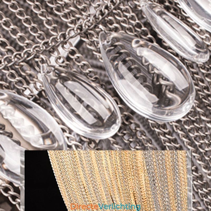 Kwast Hanglamp Retro Amerikaanse Duplex Aluminium Ketting Plafondlamp
